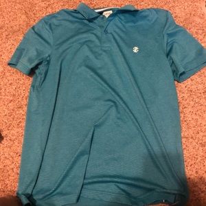 Blue izod golf shirt